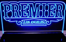 Premier Business Sign Acrylic Lighted Edge Lit LED Sign / Light Up Plaque Full Size Made in USA