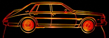 1983 Cadillac Seville Acrylic Lighted Edge Lit LED Car Sign / Light Up Plaque