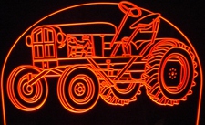 1948 Tractor Acrylic Lighted Edge Lit LED Sign / Light Up Plaque Full Size Made in USA