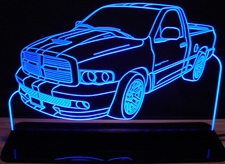 2004 Dodge Ram 1500 SRT10 Acrylic Lighted Edge Lit LED Sign / Light Up Plaque Full Size Made in USA