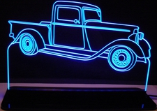 1934 Dodge Pickup Truck Acrylic Lighted Edge Lit LED Sign / Light Up Plaque Full Size Made in USA